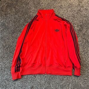 Adidas Men's Red Track Jacket
